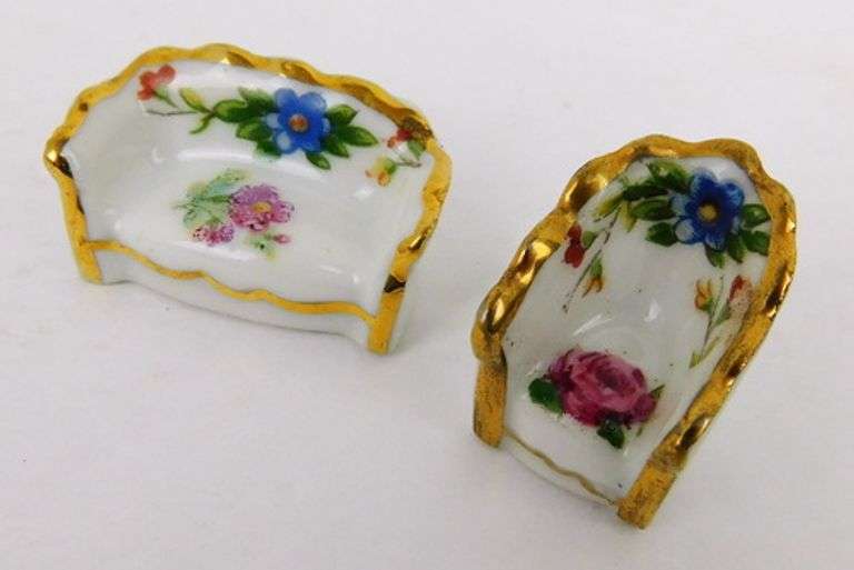 Vintage French Limoges Miniature Doll House Furniture