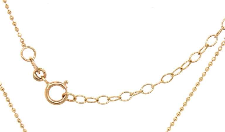 Fascinating 14K YG Modern Pendant on Necklace