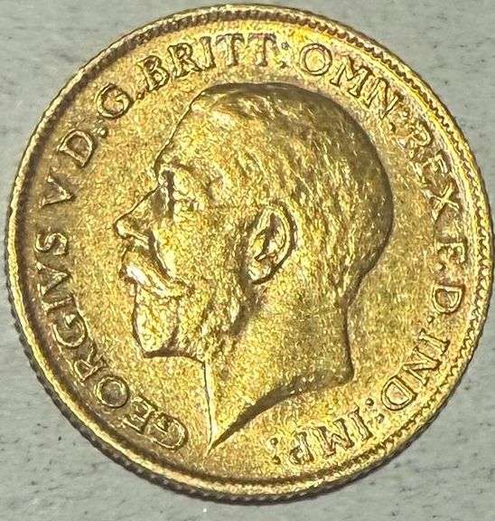 1912 Gold Half Sovereign.