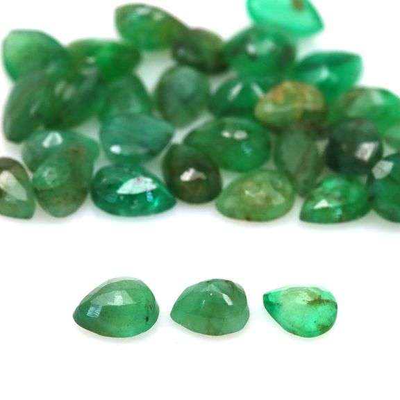Real 11.13ct 31 piece Zambian Emerald set!
