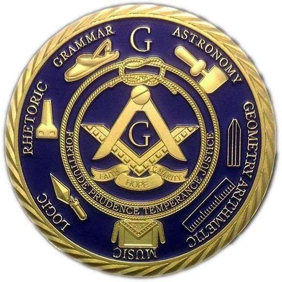 Masonic Double-Sided Challenge Coin
