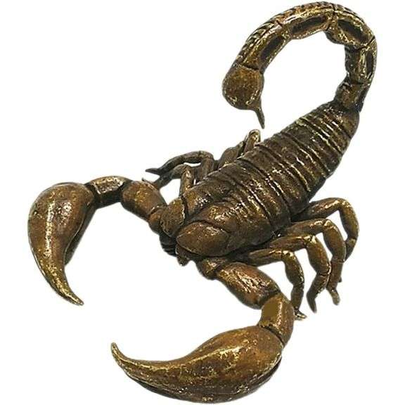 Vintage-Style Brass Scorpion