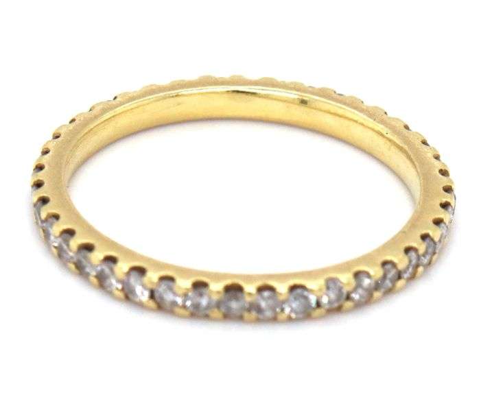 Popular 18K YG Diamond Anniversary Band