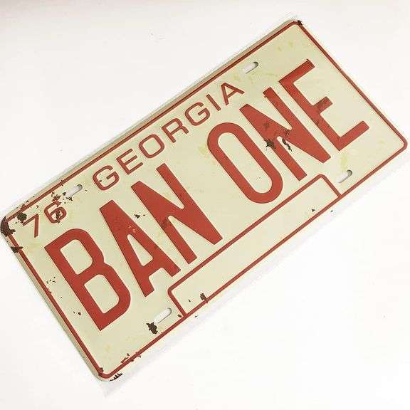 Smokey and the Bandit BAN ONE Embossed License Plate