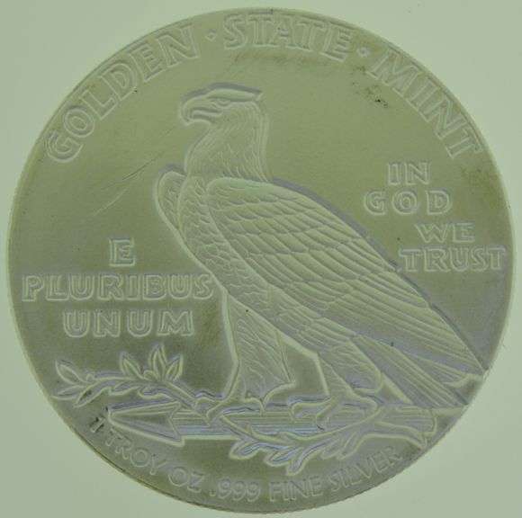 Indian Mint Fresh 1 oz .999 Fine Silver Round