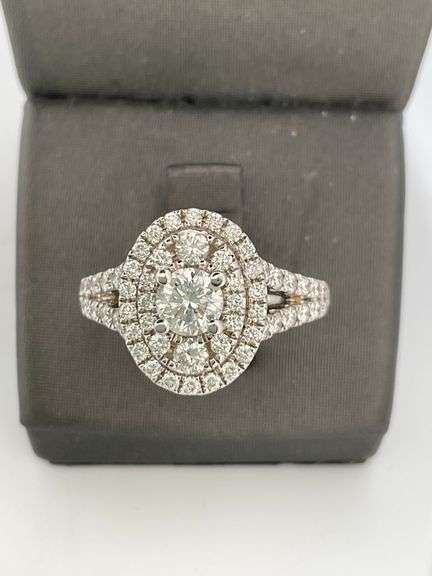CERTIFIED BRAND NEW 14K WHITE GOLD DIAMOND RING