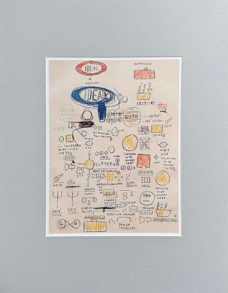 Colorful Jean-Michel Basquiat From 'Symbols and Signs'