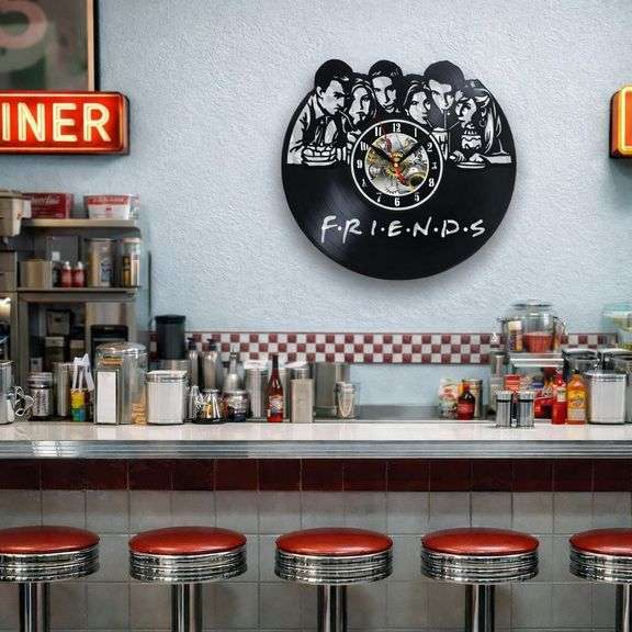 Friends TV Series Vinyl Record Wall Clock
