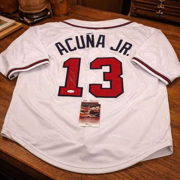 Autographed Ronald Acuña Jr. Atlanta Baseball Jersey with COA