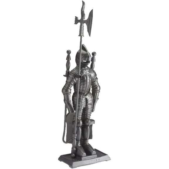 Dark Knight Medieval-Style Fireplace Tool Set
