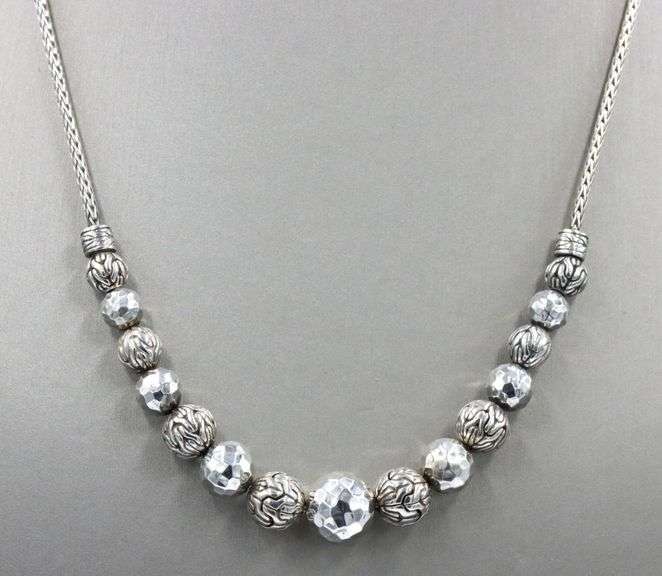 John Hardy beaded chain necklace