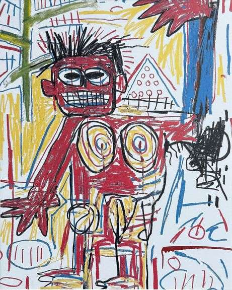 Colorful Jean-Michel Basquiat From 'Symbols and Signs'