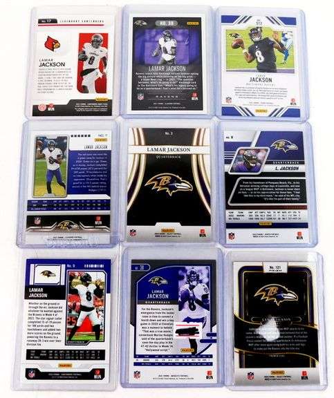 9 Lamar Jackson Football Cards