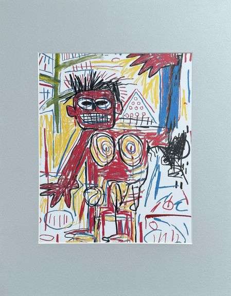 Colorful Jean-Michel Basquiat From 'Symbols and Signs'