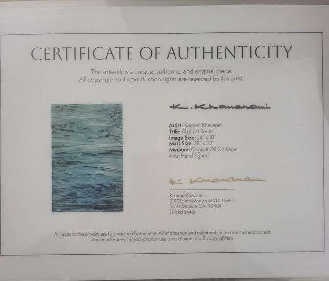 Investment! Very collectable and rare  Khavarani Masterpiece Unveiled – Signed Abstract Romanticism 