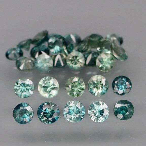 Glittering 2.86ct 16pc. Australian Sapphire set