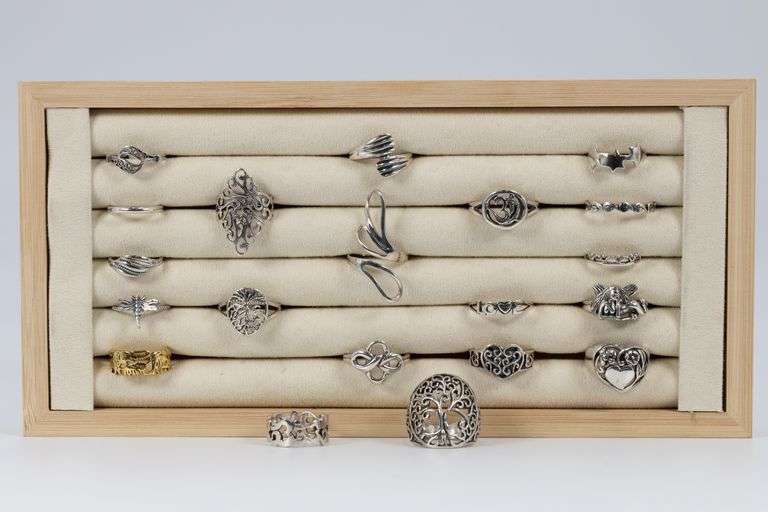 Sterling Silver 925 Stamped Ring Lot