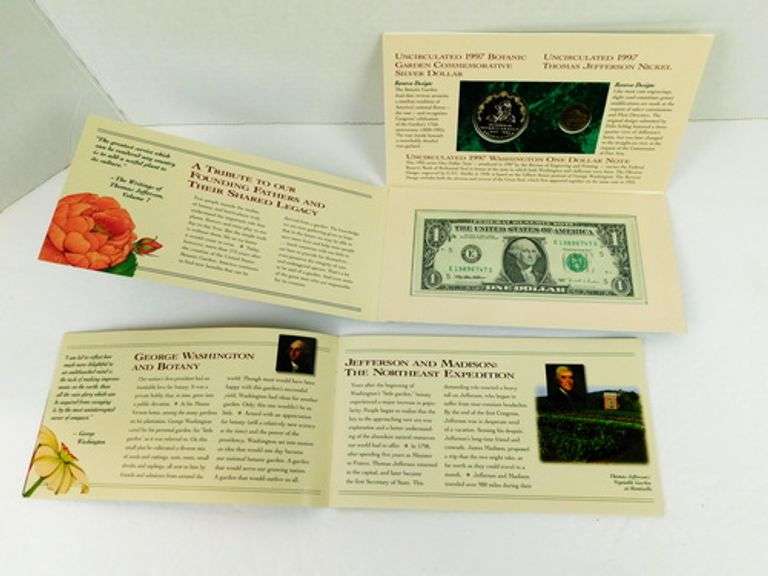 1997 U.S. Botanic Garden Coinage & Currency Set