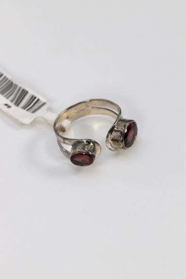 Sterling Silver Garnet Gemstone Ring