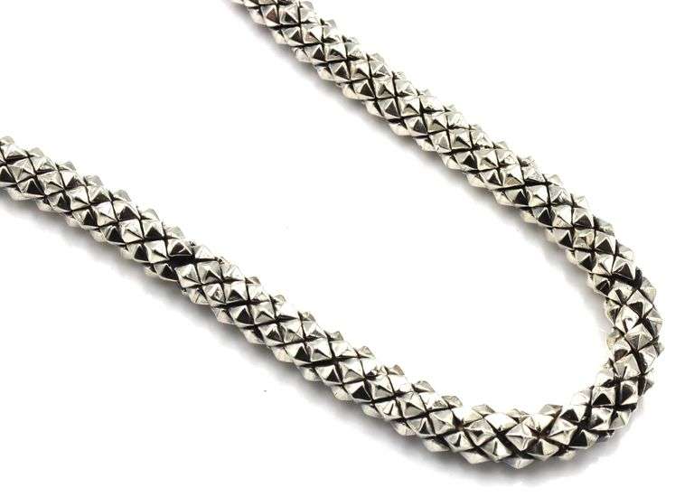 Lagos Caviar beaded chain necklace
