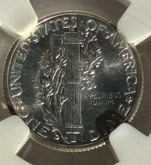1943 D MS 66 Full Split Bands Mercury Dime