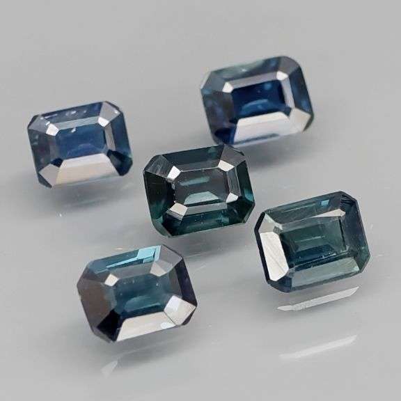Beautifully colored 2.26ct ink blue Sapphire set