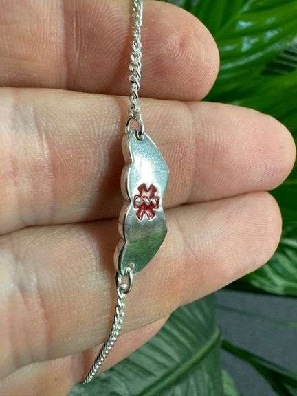 Sterling Silver Child's Medical Alert Bracelet 5" or 6" adjustable 925