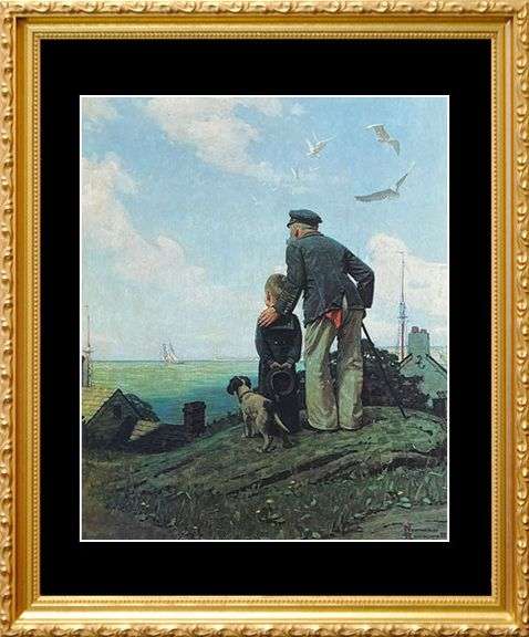 Norman Rockwell Rare Vintage Art