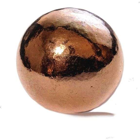 Pure Copper Solid Metal Sphere