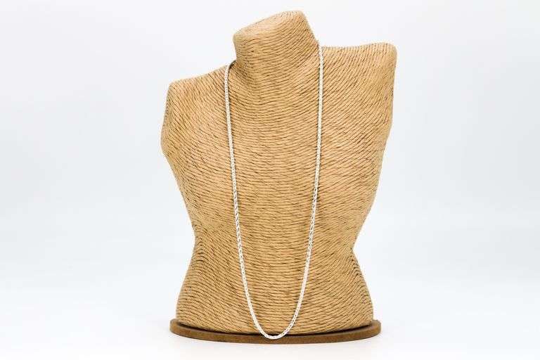 Sterling Silver Diamond-Cut Wheat Chain 2.7mm Solid 925 New Spiga Necklace 36"