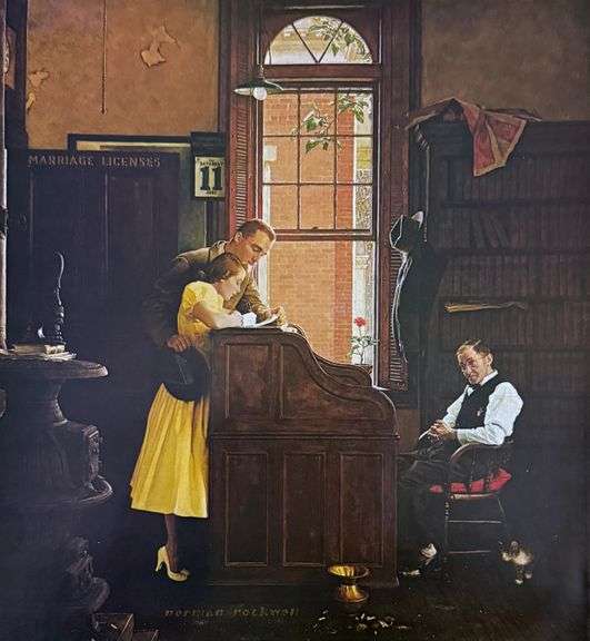 Collectible Vintage Norman Rockwell Circa 1970