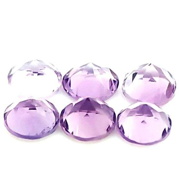 Glittering 13.45ct round cut Bolivian Amethyst set