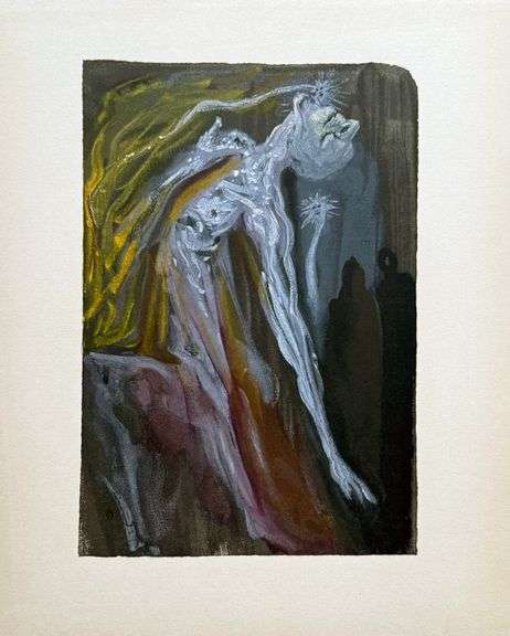 Collectible Original Color Engraving by Salvador Dali from The Divine Comedy