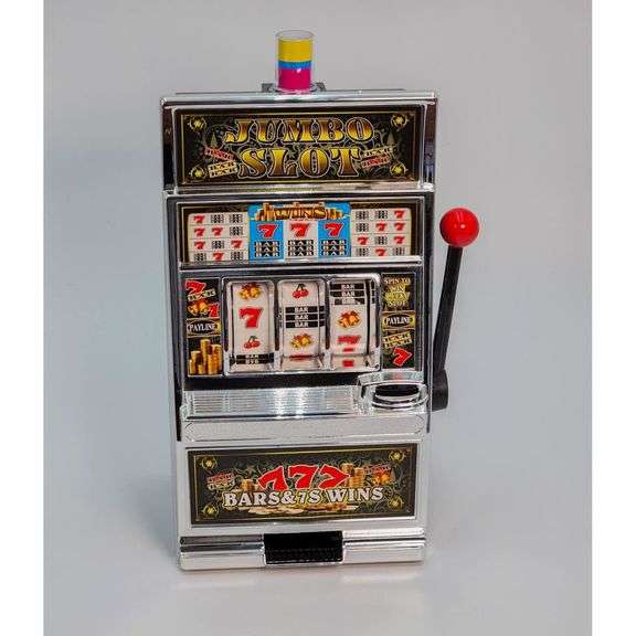 Jumbo Slot Machine Coin Bank with Lights