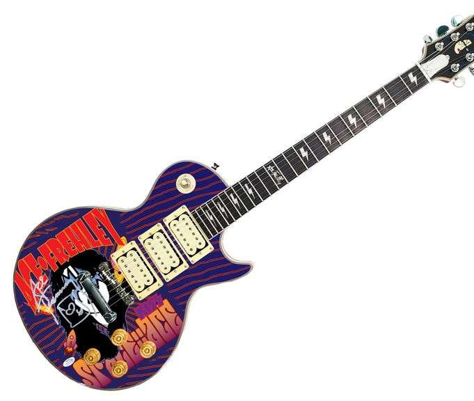 KISS Ace Frehley Autographed Custom Graphics Photo Guitar Exact Video Proof ACOA