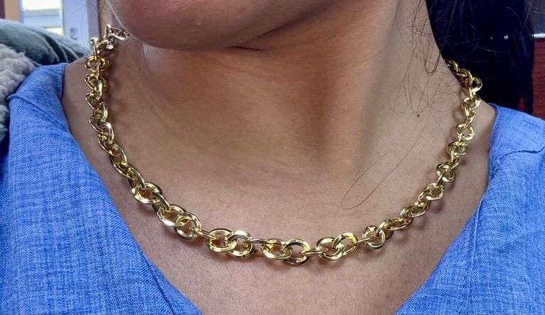 14K Yellow Gold Italian Link Chain