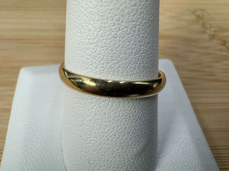 10k 3mm Yellow Gold Wedding Band Size 10