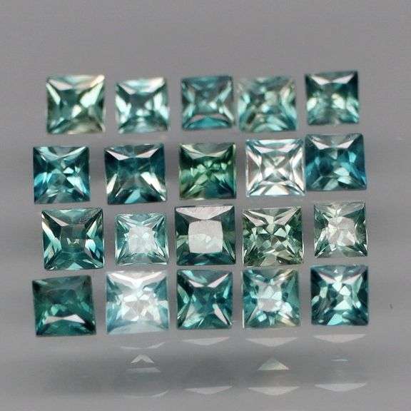 Stunning! 2.58ct set of blue green Australian Sapphires! Heated only!