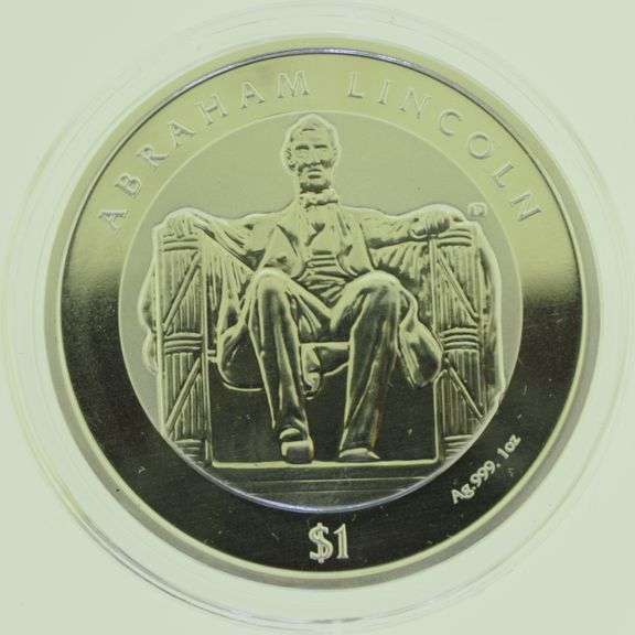 2022 BVI Lincoln Memorial 100th Anniversary 1 oz .999 Silver Coin