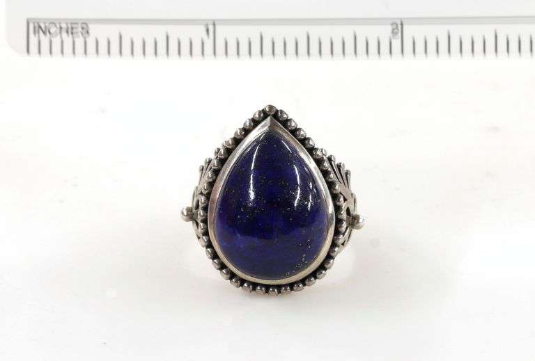 Natural Lapis Sterling Ring