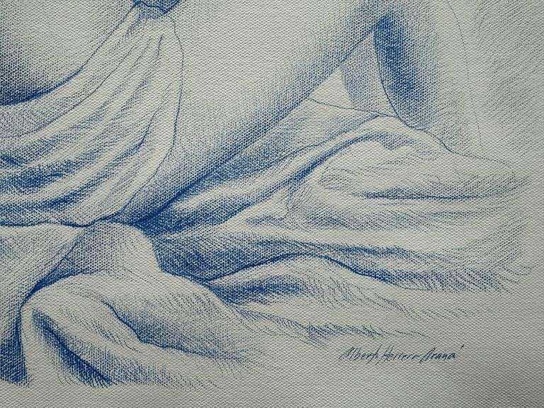 Resting Nude by Alberto Herrera