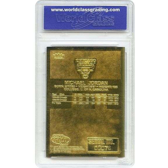23KT Gold Michael Jordan Rookie Tribute Red Holo Card