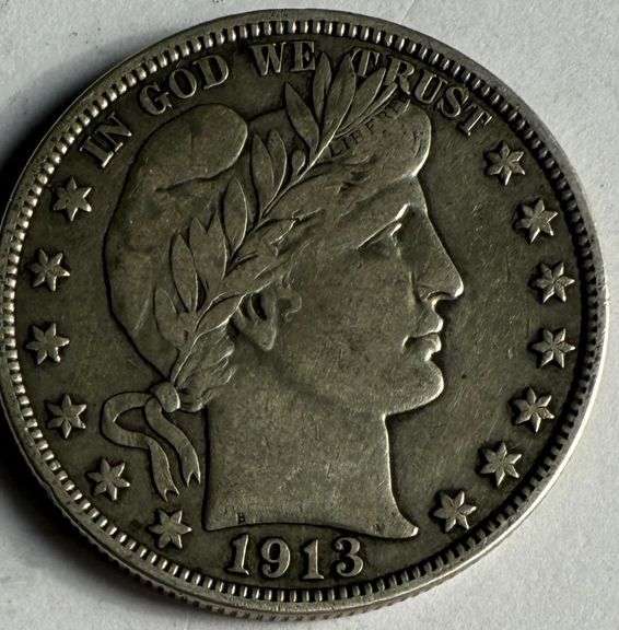 Key 1913 Barber Half