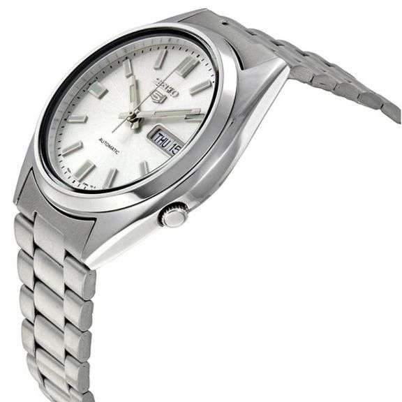 Seiko Automatic Silver Dial Stainless Steel Watch, New