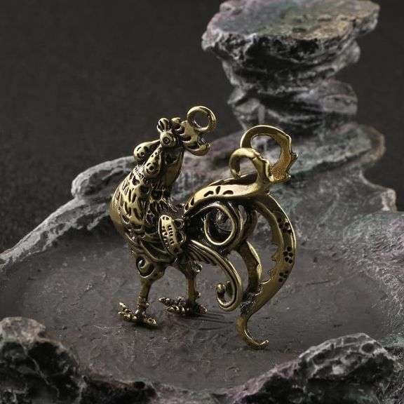 Solid Brass Rooster