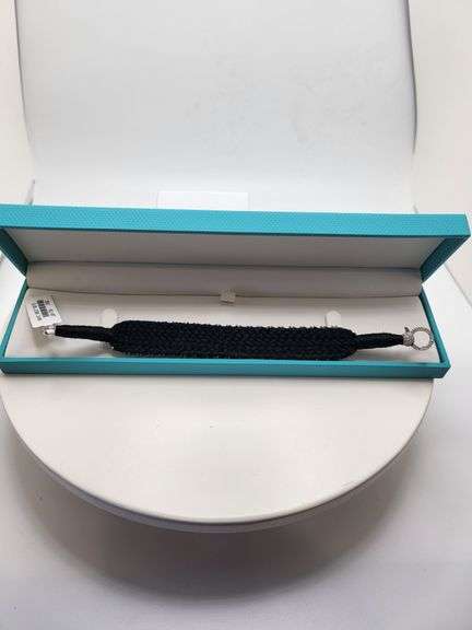 Turquoise Bracelet in Handwoven Fabric