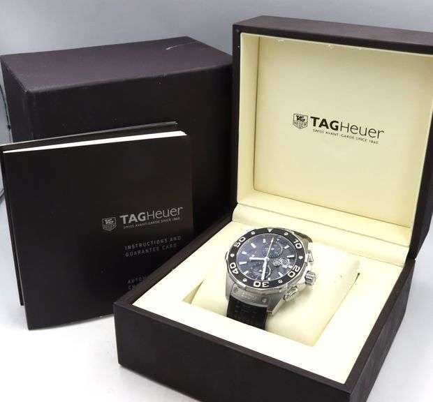 Tag Heuer Aquaracer black dial automatic watch