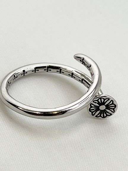 925 Sterling Silver Nail Ring