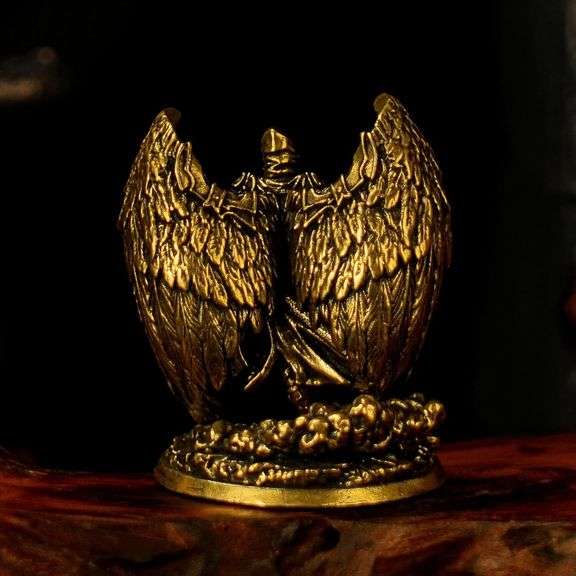 Vintage-Style Solid Brass Archangel