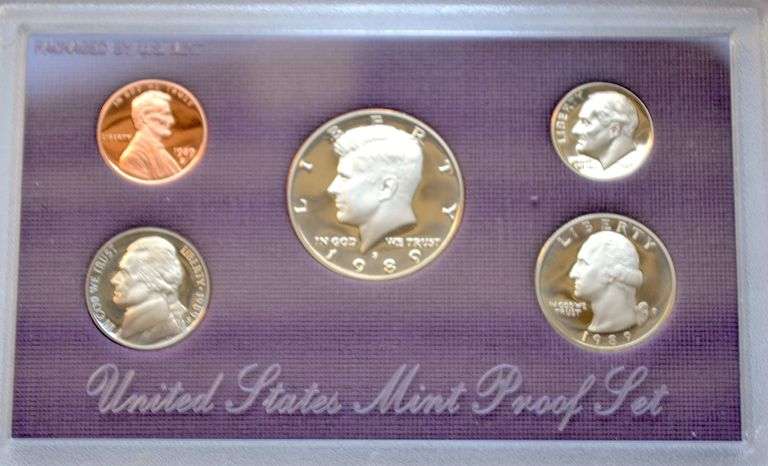 1984-1993 Complete Red Envelope US Proof Sets.